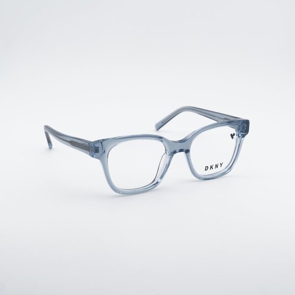 DKNY DK5048 400 Eyeglasses - Blue Laminate 50mm Cat Eye Frame main image 7